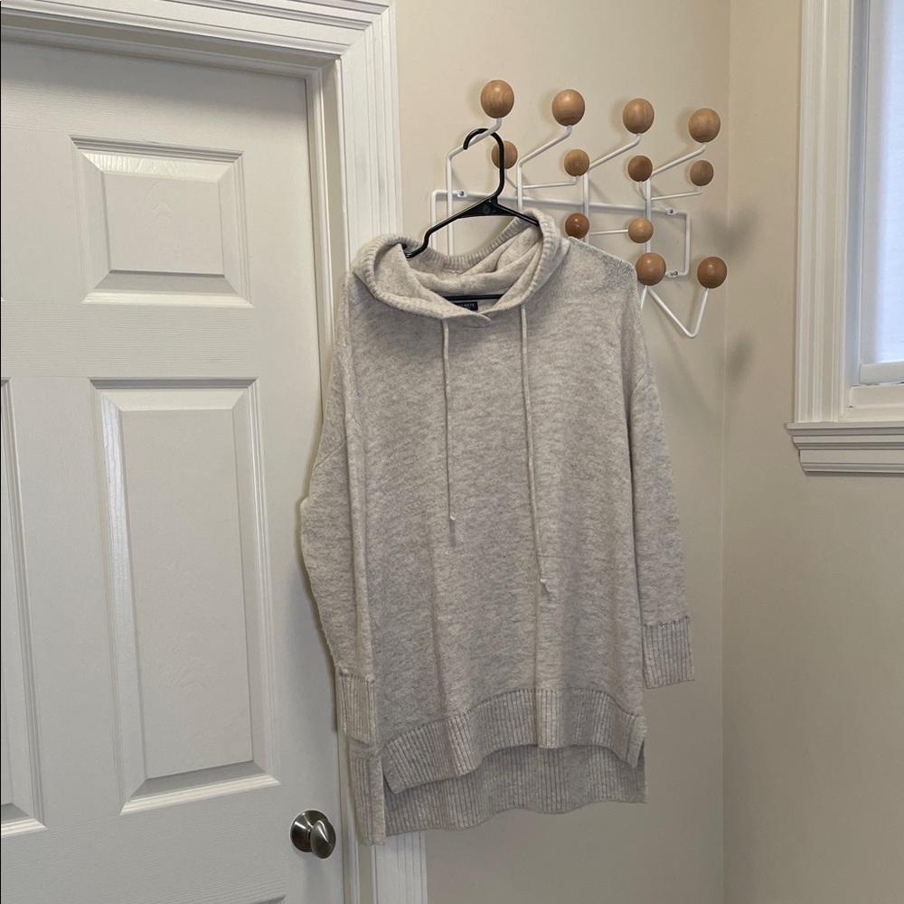 Talbots - Baggy Cozy Plus Petite Hoodie Quarter Sleeve - Neutral - 1xp or Large
